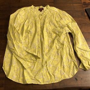J Crew Liberty Fabric Blouse
